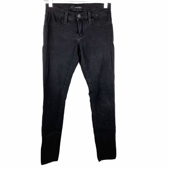 FLYING MONKEY Washed Black Stretch Skinny Ankle Jeans 5 - Picture 2 of 7
